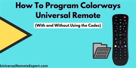 How to program colorways universal remote without codes - As well as control the TV using a remote from the nearest distance. Step 2: If the remote doesn’t control the TV even after it is programmed, reprogram it using a valid code and start controlling the Sharp TV using the remote. Step 3: Also, check the power supply errors. Check all the wires inserted into the device.